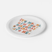 誕生日ユニークパーティーその私ハイイムザ誕生日ギ ペーパープレート (アングル)