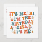 誕生日ユニークパーティーその私ハイイムザ誕生日ギ 招待状 (正面/裏面)