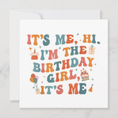 誕生日ユニークパーティーその私ハイイムザ誕生日ギ 招待状 (正面)