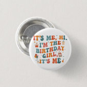 誕生日ユニークパーティーその私ハイイムザ誕生日ギ 缶バッジ (正面&裏面)