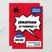 誕生日ユニークパーティーの招待 招待状 (正面/裏面)