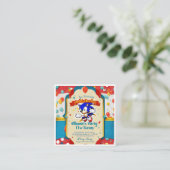 誕生日ユニーク招待状 エンクロージャーカード (スタンド正面)