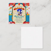 誕生日ユニーク招待状 エンクロージャーカード (正面/裏面)