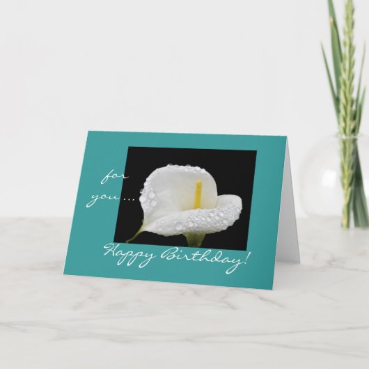 誕生日ユリ カード (正面)