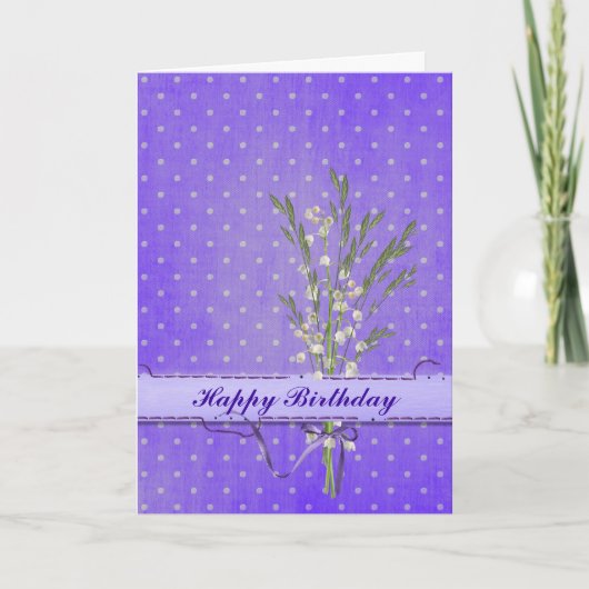 誕生日ユリ カード (正面)