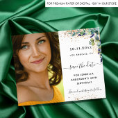 誕生日ユーカリの緑の写真を保存