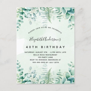 誕生日ユーカリ植林樹林公募 ポストカード