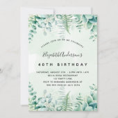 誕生日ユーカリ 招待状 (正面)