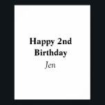 誕生日ユーザー名の追加文字画像の編集可能なinvita ポスター<br><div class="desc">デザイン</div>