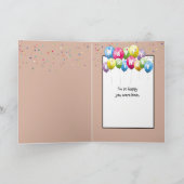 誕生日ユームカップケーキ カード (内部)