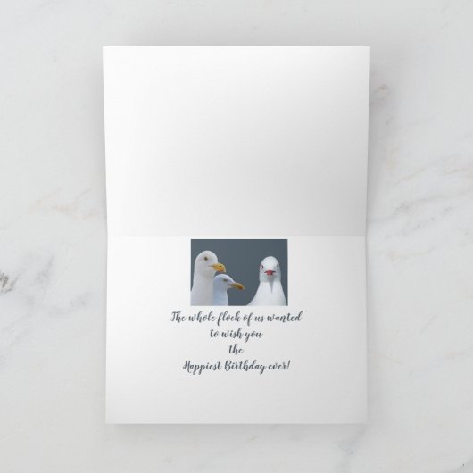 誕生日ユーモアすべての私たちの群れの群れ カード (内部)