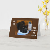 誕生日ユーモアのあるは私の母に願っている   カード (黄色い花)