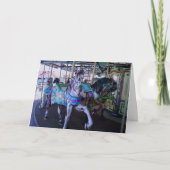 誕生日ユーモアのあるアダルトカード回転木馬馬 カード (正面)