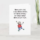 誕生日ユーモアのあるカードに金が入ってない！ カード (正面)