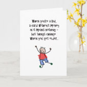 誕生日ユーモアのあるカードに金が入ってない! カード (黄色い花)