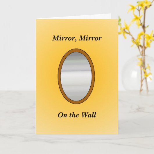 誕生日ユーモアのあるカード カード (黄色い花)