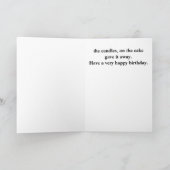 誕生日ユーモアのあるカード カード (内部)
