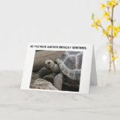 誕生日ユーモアのあるカード カード (黄色い花)