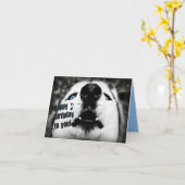 誕生日ユーモアのあるグリーティングカード カード (黄色い花)