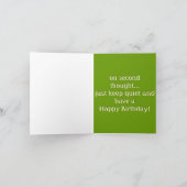 誕生日ユーモアのあるグリーティングカード カード (内部)