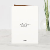 誕生日ユーモアのあるフクロウ カード (裏面)