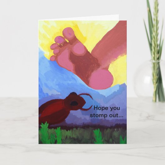 誕生日ユーモアのある挨拶状 カード (正面)