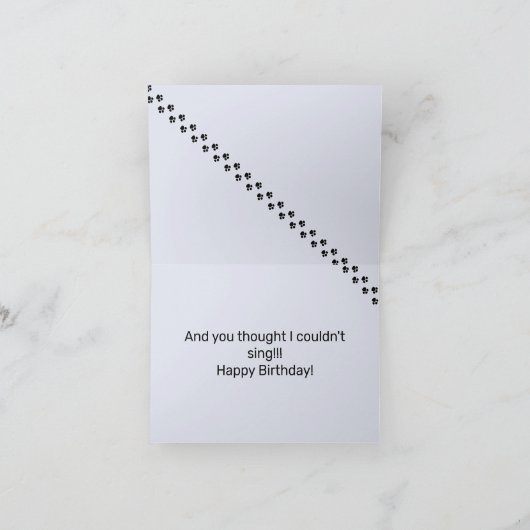 誕生日ユーモアのある挨拶(ドイツの羊飼い) カード (内部)