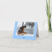 誕生日ユーモアのある挨拶(ドイツの羊飼い) カード (裏面)