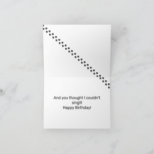 誕生日ユーモアのある挨拶(ドイツの羊飼い) カード (内部)