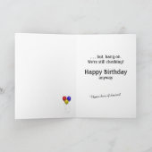 誕生日ユーモアの利点50か60か? カード (内部)