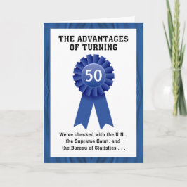 誕生日ユーモアの利点50か60か? カード