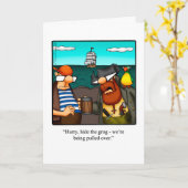 誕生日ユーモアグリーティングカード「斑点」 カード (黄色い花)