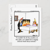 誕生日ユーモアポストカード「スペクティクル」 ポストカード (正面/裏面)