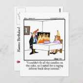 誕生日ユーモアポストカード「スペクティクル」 ポストカード (正面/裏面)