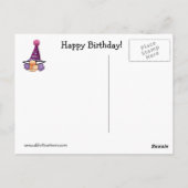 誕生日ユーモアポストカード「スペクティクル」 ポストカード (裏面)