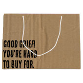 誕生日ユーモア文字オンダンボール ラージペーパーバッグ (正面)