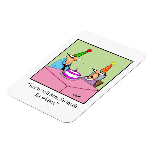 誕生日ユーモア磁石ギフト マグネット (左側)