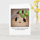 誕生日ユーモア「クレイビング」グリーティングカード カード (黄色い花)