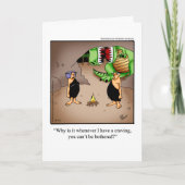 誕生日ユーモア「クレイビング」グリーティングカード カード (正面)