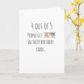 誕生日ユーモラスカードマネー カード (黄色い花)