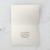 誕生日ヨークシャーテリアとパーティー帽子 カード (内部)