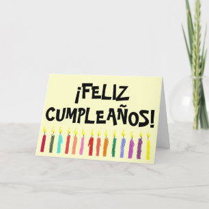 誕生日ライトカスペインのード – カード
