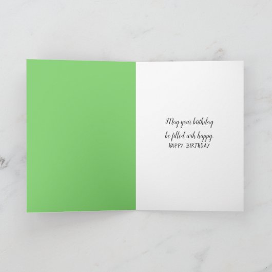 誕生日ラインボーケーキと振りかけ カード (内部)