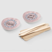 誕生日ラグジュアリーバラ金ゴールドガラステクスチャ ハンドファン (組立なし)