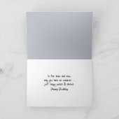 誕生日ラグドール猫が毛皮のラグに カード (内部)