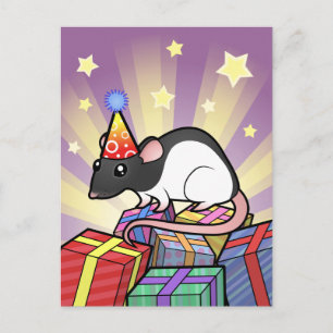 誕生日ラット ポストカード