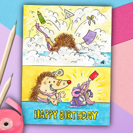 誕生日ラッピング災害はがき(N.Janes) ポストカード