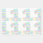 誕生日ラッピング紙シート ラッピングペーパーシート (正面)