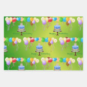 誕生日ラッピング紙セット ラッピングペーパーシート (正面3)