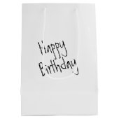 誕生日ラブラドドゥルオンザウォール ミディアムペーパーバッグ (裏面)